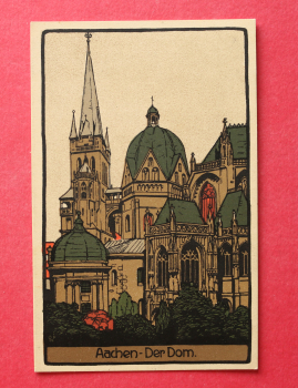 Postcard Litho PC Aachen 1905-1925 Dom Cathedrale Town architecture NRW